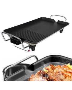 110V Smokeless Non Stick Electric Oven Baking Pan BBQ Barbecue Grill US Plug