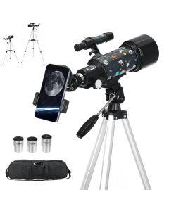120X Astronomical Telescope 70MM HD High-Power Portable Tripod Night Vision Deep Space Star View Moon Universe