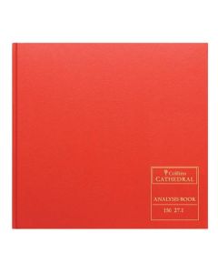 Collins Cathedral Analysis Book Casebound 297x315mm 27 Cash Column 96 Pages Red 150/27.1 - 811713