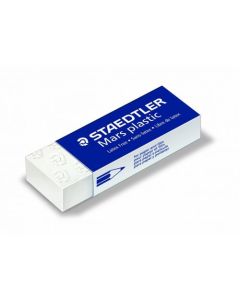 Staedtler Mars Plastic Eraser White with Blue Sleeve (Pack 2) - 52650BK2DA