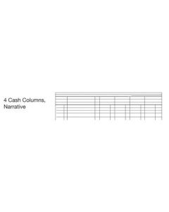 Collins Cathedral Analysis Book Casebound A4 4 Cash Column 96 Pages Red 69/4.1 - 811057