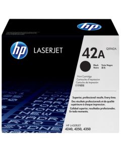 HP 42A Black Standard Capacity Toner 10K pages for HP LaserJet 4250/4350 - Q5942A