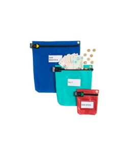 Versapak Secure Cash Bag Small 178 x 152 x 50mm Blue - CCB0-BLS