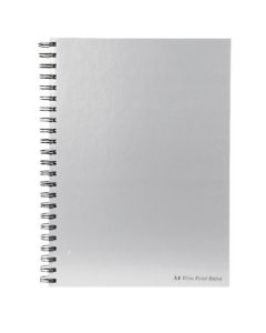 Pukka Pad A4 Wirebound Hard Cover Notebook Ruled 160 Pages Silver (Pack 5) - WRULA4