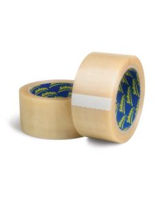 Sellotape Parcel Plus Vinyl Waterproof Extra Strong Packaging Tape 50mm x 66m Clear (Pack 6) - 1445488