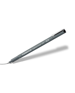 Staedtler Pigment Liner Pen 0.5mm Line Black (Pack 10) - 30805-9