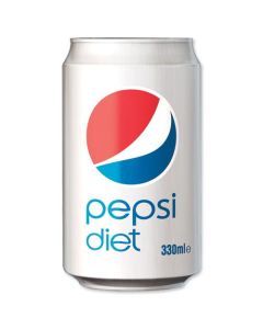 Pepsi Diet Drink Can 330ml (Pack 24) 402048OP