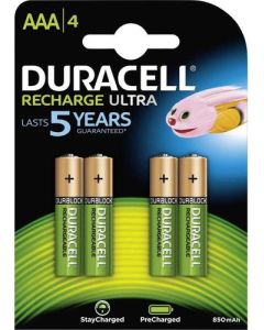 Duracell AAA Rechargeable Batteries 900mAh (Pack 4) - DURHR03B4-900SC