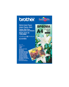Brother A4 Matte White Inkjet Printing Paper 210 x 297mm 25 sheets - BP60MA