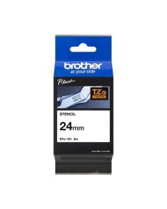 Brother Black Stamp Tape 24mm x 3m - STE151