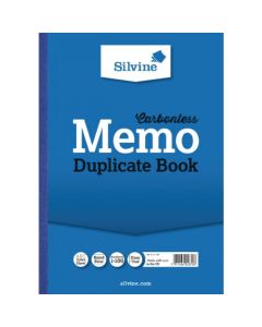 Silvine A4 Duplicate Book Carbonless Ruled 1-100 Taped Cloth Binding 100 Sets (Pack 3) - 714