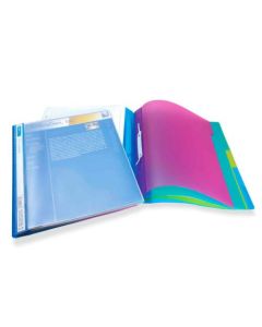 Rapesco Project File Polypropylene A4+ 5 Part Transparent Assorted Colours (Pack 5) - 0668