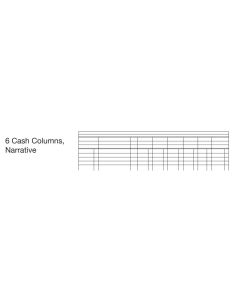 Collins Cathedral Analysis Book Casebound A4 6 Cash Column 96 Pages Red 69/6.1 - 811249