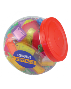 Kevron Key Tags Plastic Assorted Colours (Pack 150) ID5AC150Z