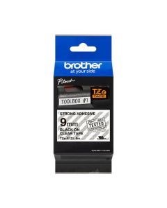 Brother Black On Clear Label Tape 9mm x 8m - TZES121