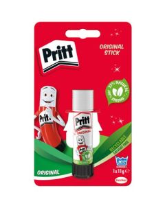 Pritt Original Glue Stick Sustainable Long Lasting Strong Adhesive Solvent Free Retail Hanging Card Value Pack 11g (Pack 12) - 1456073