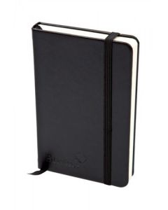 Silvine Executive A5 Casebound Soft Feel Cover Notebook Ruled 160 Pages Black - 197BK