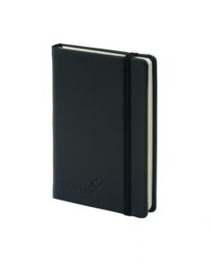 Silvine Executive A6 Casebound Soft Feel Cover Notebook Ruled 160 Pages Black - 196BK