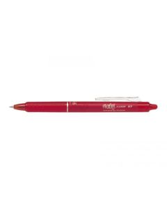 Pilot FriXion Clicker Erasable Retractable Gel Rollerball Pen 0.7mm Tip 0.35mm Line Red (Pack 12) - 229101202