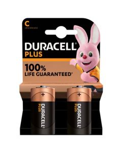 Duracell Plus C Alkaline Batteries (Pack 2) MN1400B2PLUS
