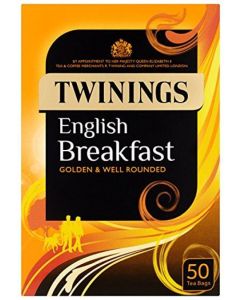 Twinings English Breakfast Tea Envelopes (Pack 50) F14556OP
