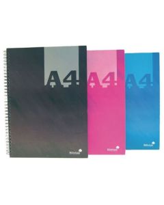Silvine Luxpad A4 Wirebound Hard Cover Notebook 140 Pages Assorted Colours (Pack 6) - THBA4AC