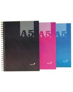 Silvine Luxpad A5 Wirebound Hard Cover Notebook Ruled 140 Pages Assorted Colours (Pack 12) - THBA5AC