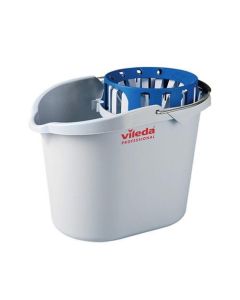Vileda Supermop Bucket With Funnel Wringer 10 Litre Blue - 0907045
