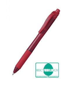Pentel Energel X Gel Retractable Gel Rollerball Pen 1.0mm Tip 0.5mm Line Red (Pack 12) - BL110-BX