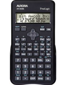 Aurora Scientific Calculator Twin Line Display Black - AX582BL