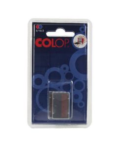 Colop E/10/2 Replacement Stamp Pad Fits S160/S160/L Blue/Red (Pack 2) - 107132
