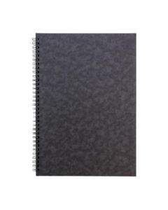 Pukka Pads Pressboard Pad A4 Wirebound Sidebound 120 Pages Feint Ruled Paper Black (Pack 10) - 7277-PRS