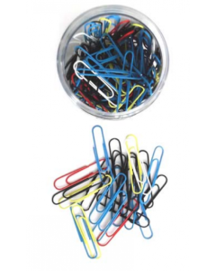 ValueX Paperclip Large Plain 32mm Assorted Colours (Pack 500) - 33151