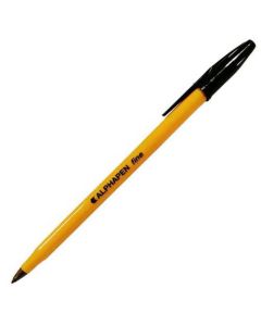 ValueX Ballpoint Pen 0.7mm Tip 0.3mm Line Black (Pack 20) - 886201