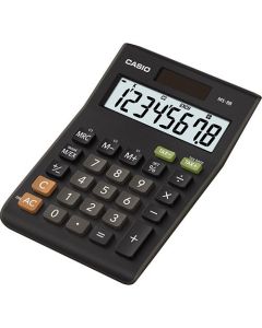 Casio MS-8B 8-Digit Tax&Currency Calc BK
