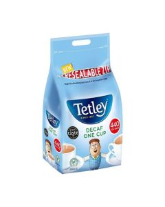 Tetley One Cup Decaffeinated Tea Bags (Pack 440) - NWT1575