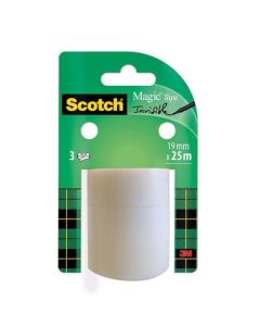 Scotch Magic Invisible Tape 8-192R3 Refill 19mm x 25m (Pack 3) 7100127532