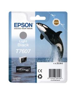 Epson T7607 Killer Whale Light Black Standard Capacity Ink Cartridge 26ml - C13T76074010