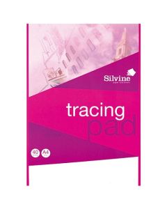 Silvine A4 Tracing Pad 63gsm 40 Sheets (Pack 6) - A4T