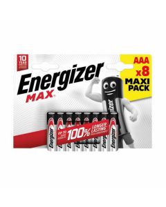 Energizer Max AAA Alkaline Batteries (Pack 8) - E300112100