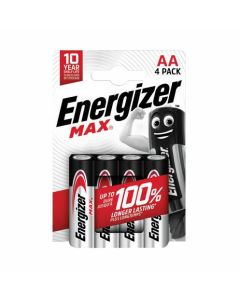 Energizer Max AA Alkaline Batteries (Pack 4) - E301530700