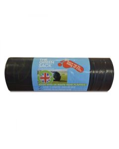 The Green Sack Medium Duty Refuse Sack 70 Litre Black Roll (Pack 15) 0703125OP