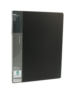 Pentel Recycology A4 Display Book 20 Pocket with Front Pocket Black - DCF442AI