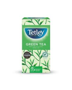 Tetley Pure Green Tea Bags Indiviually Wrapped and Enveloped (Pack 25) - NWT207
