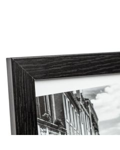 Hampton Frames Kent 20mm A4 Wood Frame Non Glass Black KENTA4NG