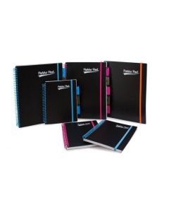Pukka Pad Neon A5 Wirebound Polypropylene Cover Project Book Ruled 200 Pages Assorted Colours (Pack 3) - 7665-PPN