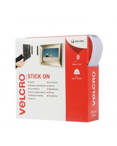 Velcro Sticky Hook and Loop Strip 20mmx10m White - RY07178