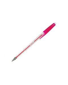 ValueX Ballpoint Pen 1.0mm Tip 0.7mm Line Pink (Pack 50) - 864008