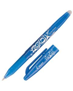 Pilot FriXion Ball Erasable Gel Rollerball Pen 0.7mm Tip 0.35mm Line Light Blue (Pack 12) - 224101210
