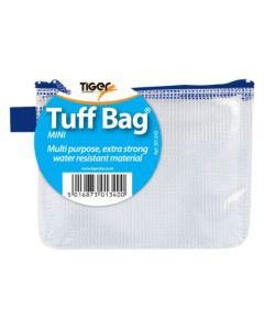 Tiger Tuff Bag Polypropylene Mini 500 Micron Clear with Assorted Colour Zips - 301340